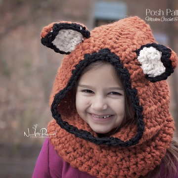 Fox Hooded Cowl Crochet Pattern - Crochet Hood