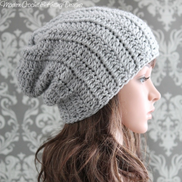 Easy Crochet Pattern - Crochet Slouchy Hat Pattern