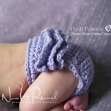 Crochet Pattern Ruffle Bottom Diaper Cover