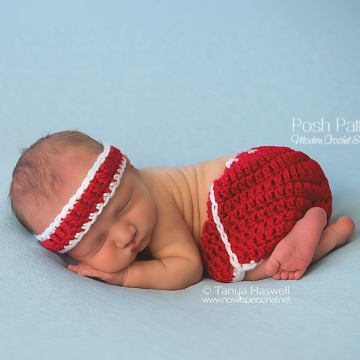 Baby Running Shorts Crochet Pattern and Sweatband | Marathon