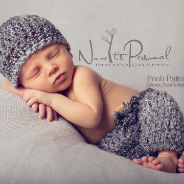 Crochet Pattern Newborn Hat & Baby Pants Set