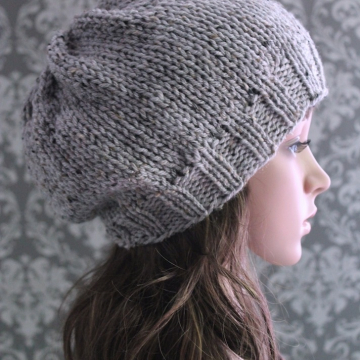 Slouchy Hat Knitting Pattern | Knit Slouchy Hat Pattern