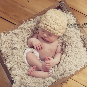 Horizontal Cable Hat Knitting Pattern - Knit Hat