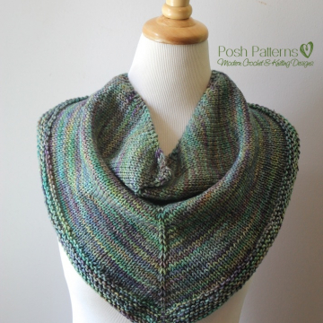 Triangle Scarf Knitting Pattern | Shawl Kerchief Pattern Triangle Scarf Knitting Pattern | Shawl Kerchief Pattern