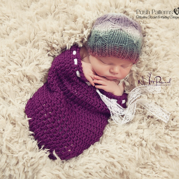 Knitting Pattern Butterfly Beanie - Knit Hat Pattern