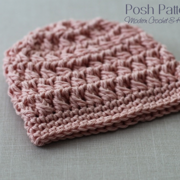 Crochet Hat Pattern Cable Cluster Beanie