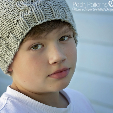 Knitting Pattern Cable Hat - Knit Cable Beanie Knitting Pattern Cable Hat - Knit Cable Beanie