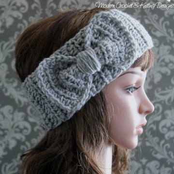 Bow Headband Crochet Pattern - Easy Bow Ear Warmer