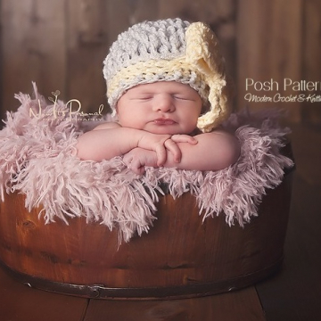 Big Bow Hat Crochet Pattern - Girls Hat Pattern