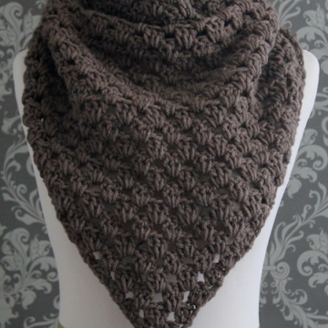 Crochet Pattern - Triangle Scarf Pattern - Cowl Pattern
