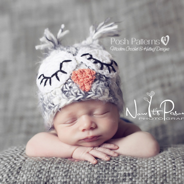 Crochet Owl Hat Pattern - Baby Owl Hat