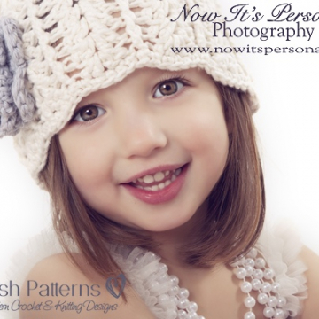Girls Hat Crochet Pattern - Crochet Flower Pattern